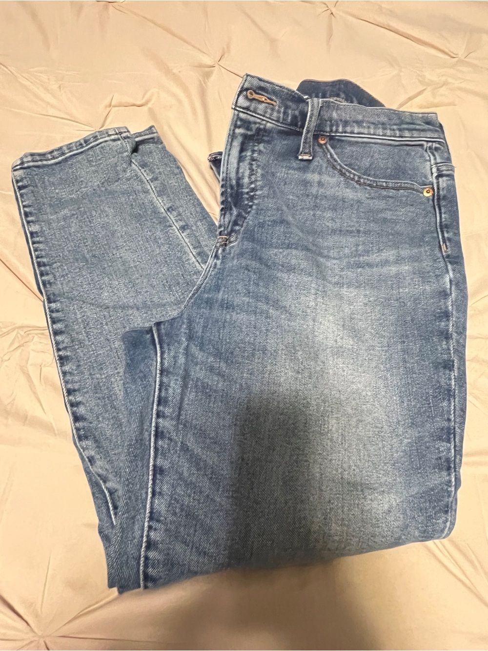 J. Crew Women's Skinny Jeans in Mid Blue Wash